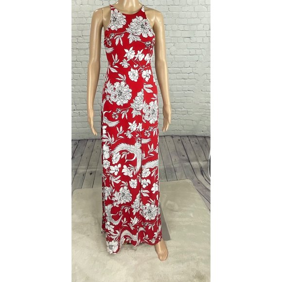 EXPRESS FLORAL PRINT MAXI DRESS - Picture 1 of 5